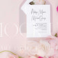 Invitation suite mock up, floral stationery mock up with peonies and roses {Berries 01}
