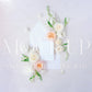 Invitation suite mock up, floral stationery photography neutral {Warmth 06}